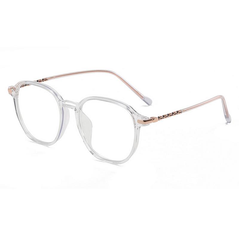 Stylish Flat Light Glasses Frame for Myopia with Small Face Effect Lightweight Polygonal Design -0.5 -1.0 -1.5 -2.0 To -6.0