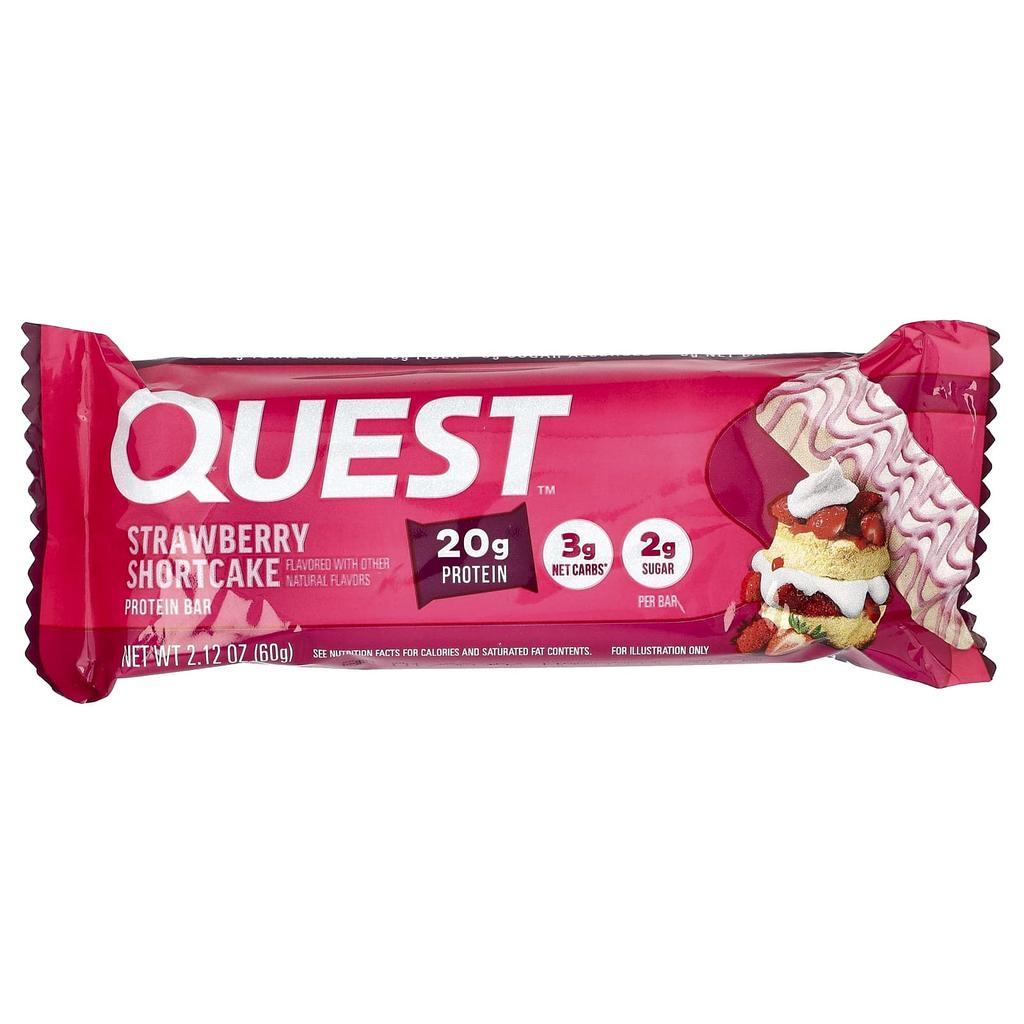 Quest Nutrition, Protein Bar, Strawberry Shortcake, 12 Bars, 60g (2.12oz) Each