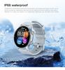 Z178 Smart Sports Watch Unisex Heart Rate Blood Oxygen Health Monitoring IP68 Life Waterproof Silicone Watch Band for Men Women