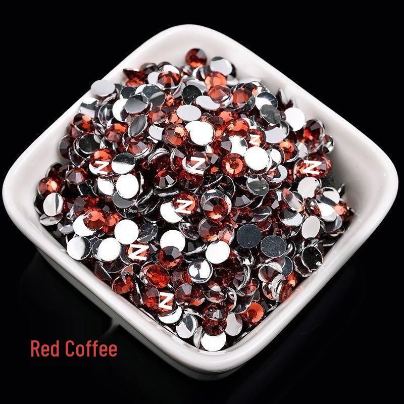 2-6mm Round Flatback Resin Rhinestones for DIY Phone Cases & Nail Art - Imitation Austrian Design