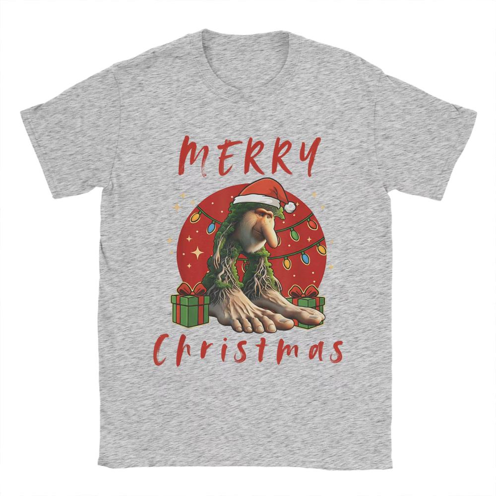 Italian Brainrot Christmas BRR BRR Patapim Merry Christmas TShirt Men Women Cotton TShirts Summer Tee Shirt Plus Size Clothing