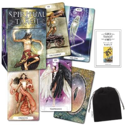 Kancharo Tarot Cards 78 Pieces Tarot Fortune Telling Japanese Tarot Cards Basic Instructions Pouch Included [Spiritual Tarot] & (Genuine Product)
