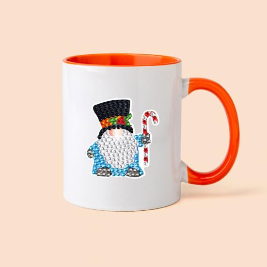 1 Set Weihnachts-Diamant-Malerei-Aufkleber, Cartoon-Muster, DIY-Kunst-Aufkleber-Set für festliche Dekorationen