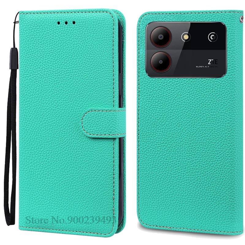 For ZTE Blade A54 Case Leather Wallet Flip Case For ZTE Blade A54 Cover Coque Fundas For ZTE Blade A54 Phone Case Bumper