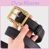 Genuine Leather Womens Belt With Alloy Buckle For Casual And Business Wear