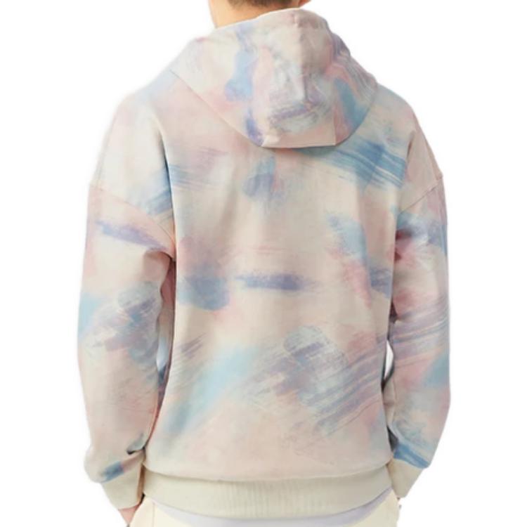 Li Ning Wade Series Cotton Candy Losse Casual Sport Hoodie Unisex hoodies Roze Blauw AWDRG59-1