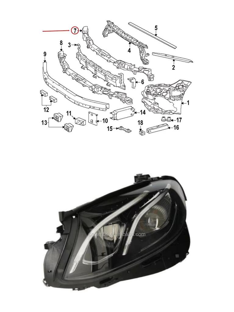 Ammortizzatore Paraurti Compatibile per Mercedes-Benz W214 2024