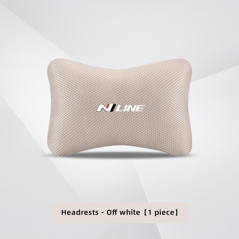 Car Seat Neck Headrest Waist Cushioning Ice Silk Pillow For Hyundai Palisade Bayon Tucson Inster NEXO Creta i30 i20 i10 Grandeur TT33