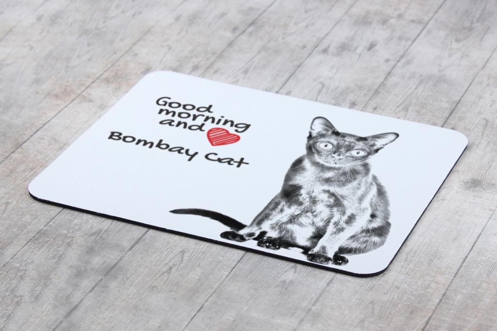 Bombay - mouse pad with print, personalized cat pad, unique gadget for an office worker from the Art-Dog brand