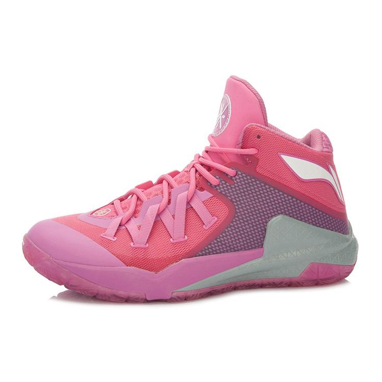 Li Ning All In Team 3 Basketball Shoes Unisex High top Azalea Pink ABAK047-4