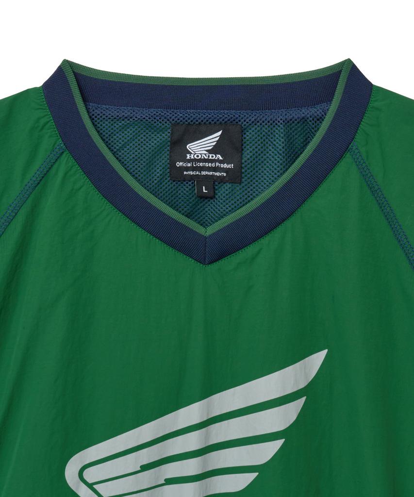 PHYPS MOTORCYCLE Nylon Mesh Block Long Sleeve Green