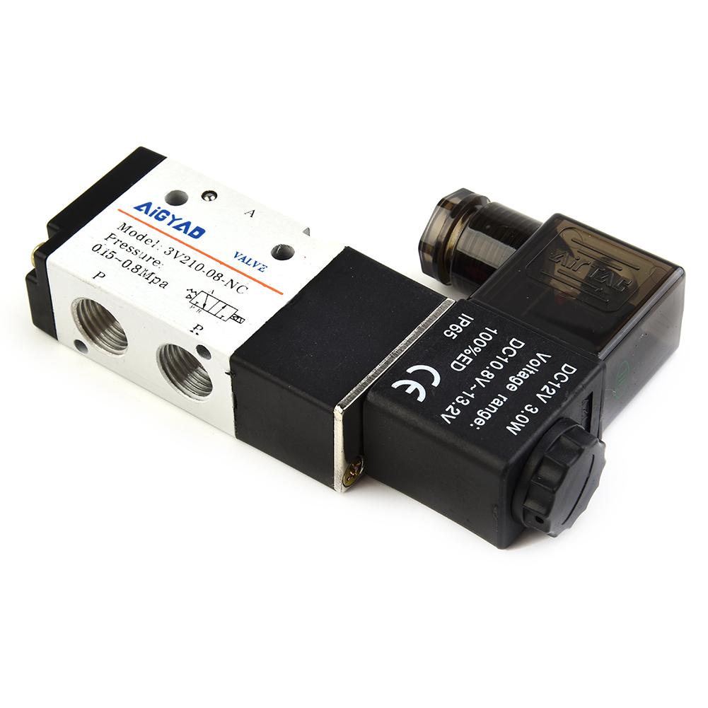Pneumatic Solenoid Valve Metal+Plastic Replacement 110*65*22mm Accessories 0.15-0.8MPa 1/4 PT Air Pneumatic High Quality