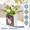 1Pc Book Shape Decorative Vase Ceramic Book Vase Handmade Flower Vases Multi-purpose Storage Box for Office Room Home Decoration