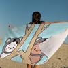 Ctue Bubu Dudu Microfiber Beach Towel Absorbent Quick Dry Soft Yoga Swimming Resort Mountain Climbing Towel
