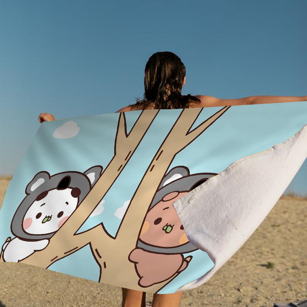 Ctue Bubu Dudu Microfiber Beach Towel Absorbent Quick Dry Soft Yoga Swimming Resort Mountain Climbing Towel