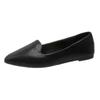 Pointed Toe Metallic Flat Women's Flats Light Concise Loafers Sepatu Slip On Wanita Lightweight Everyday Work Ballet Shoes