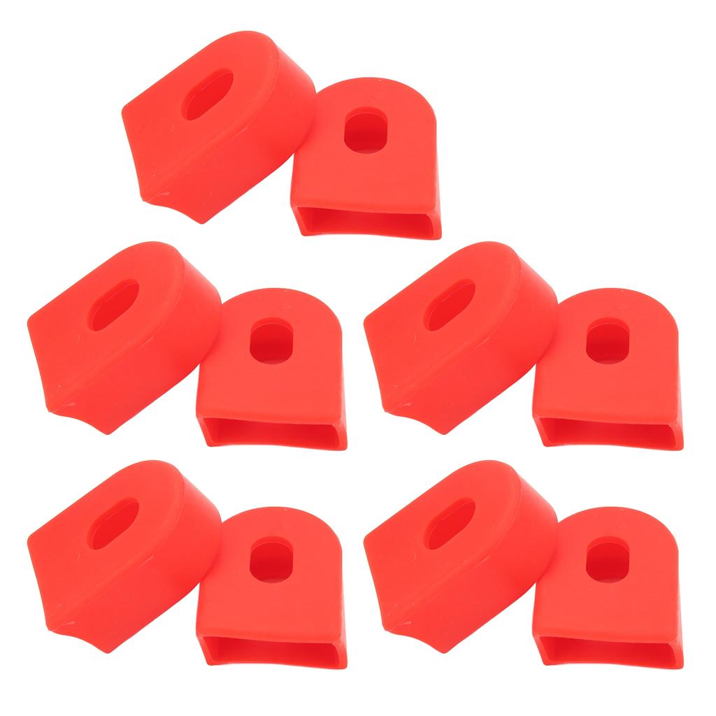 RISK Bicycle Crank Cover Bike Silicone Crank Arm Protector Boot Guard for Bicycle Pedal Shaft Red