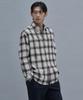 SHIFT.G Brushed Cotton Check Shirts Black
