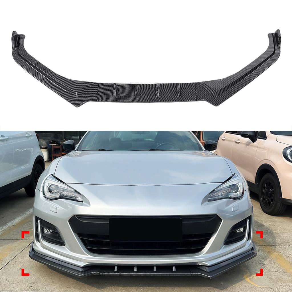 Front Bumper Lower Lip Spoiler Splitter Weatherproof Bumper Lip Guard Protector Replacement for     2017-2021
