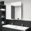 Day and Night - Day and Night Bathroom Cabinet with Mirror Black 60x11x80 Cm