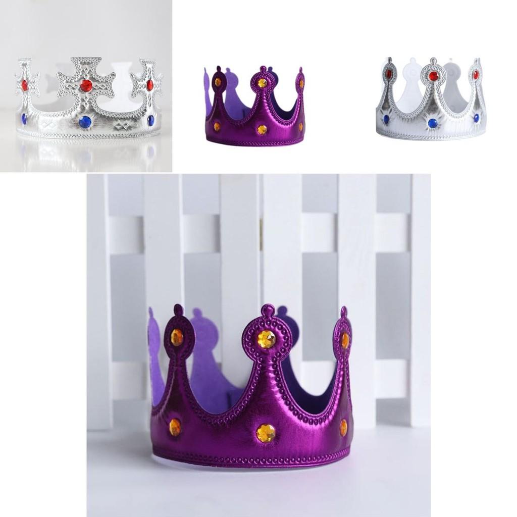 Stilvolle goldene Krone für Kinder, perfekt für Halloween- und Geburtstagsfeiern