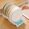 Multifunctional Plastic Plate Rack Draining 4/8 Grids Dish Drain Holder Spliceable Kitchen Sundries Rack Kitchen