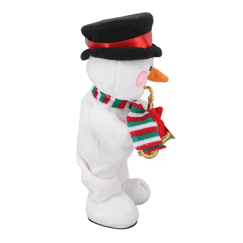 Elektrische Musik Weihnachtsspielzeugpuppe 8 Lieder Dauerspiel Tanzend Singend Leuchtend Schwingend Plüsch