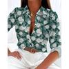 Fashion Women's Shirts Summer Leopard 3D Printed Women's Long Sleeve Tops Spring Autumn Casual Loose Tops Long Sleeve Shirt