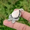 Daughters Day Sale Pear Scolecite Stone Sterling Silver Wife New Pendant Jewelry