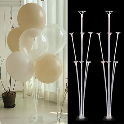 7 Röhren Ballonständer Halter Geburtstagsfeier Deko Ballonhalter Hochzeitsparty Dekoration Ballons Sammlung Stab Zubehör
