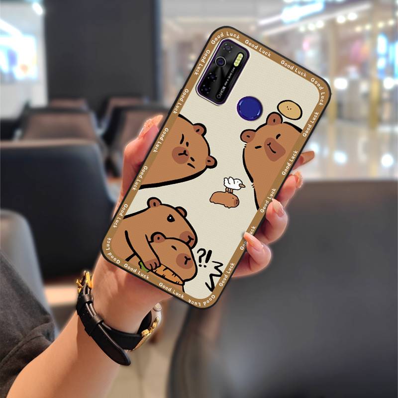 Durable Phone Pouch Phone Case For Tecno Camon15/15Air/16S/KD7H/CD6/CD7/Spark5/5Pro Anti-knock Graffiti Cartoon Silicone