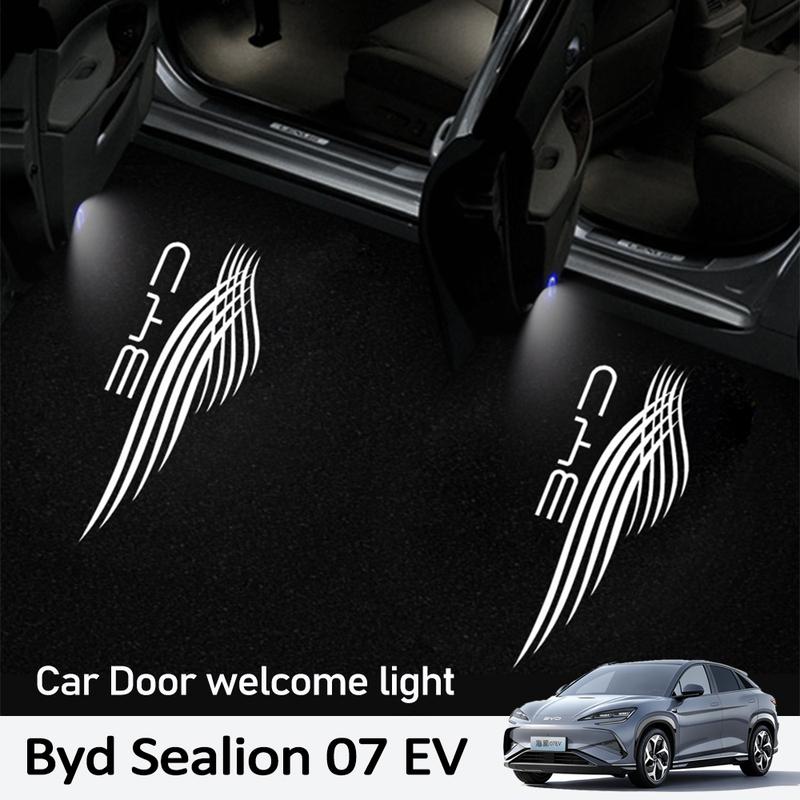 For BYD Sealion 07 EV 2024 2025 Car Welcome Light Door Projection Atmosphere Light interior Modification