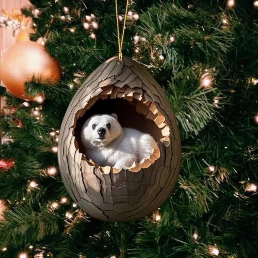 

2D Акриловые Животные Рождественские Украшения на Елку Милая Коала Обезьяна Кошка Подвеска для Рождественского Мешка Машины Домашнего декора