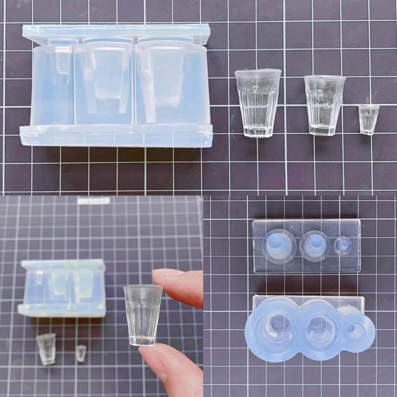 Miniature Cup Shaped Molds Flexible Silicone Molds Simulated Food Mini Cup Mold
