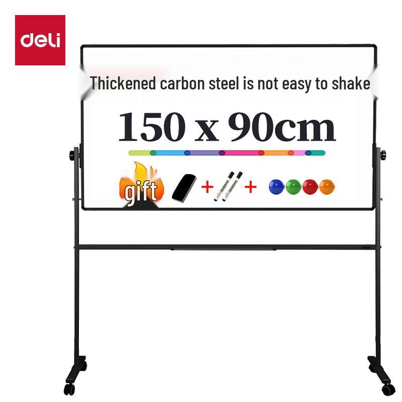 Deli Mobile Magnetic Whiteboard with H-Stand