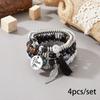 Bohemian bracelet creative tassel multi-layer beaded bracelet