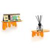 2Pcs Wall Mount Storage Shelf Strong Load-bearing Simple Installation Wall Floating Shelf Organizer Display Rack