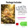 This Golden Bird Pearl Painting Kit Features 5D Pearls and a Mosaic Art Style. Designed for Home Wall Decoration.