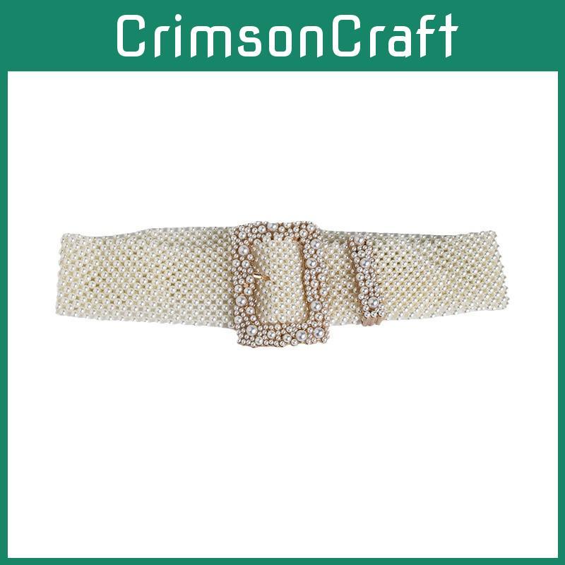 Artificial Pearl Waist Chain With Square Needle Buckle Design Suitable For Wedding And Party Outfits