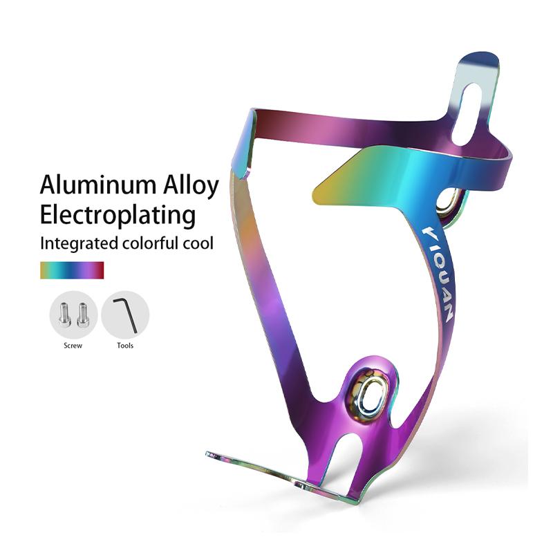 Mountain Bicycle Aluminum Alloy Electroplating Bright Water Bottle Cage Colorful Bicycle Kettle Holder
