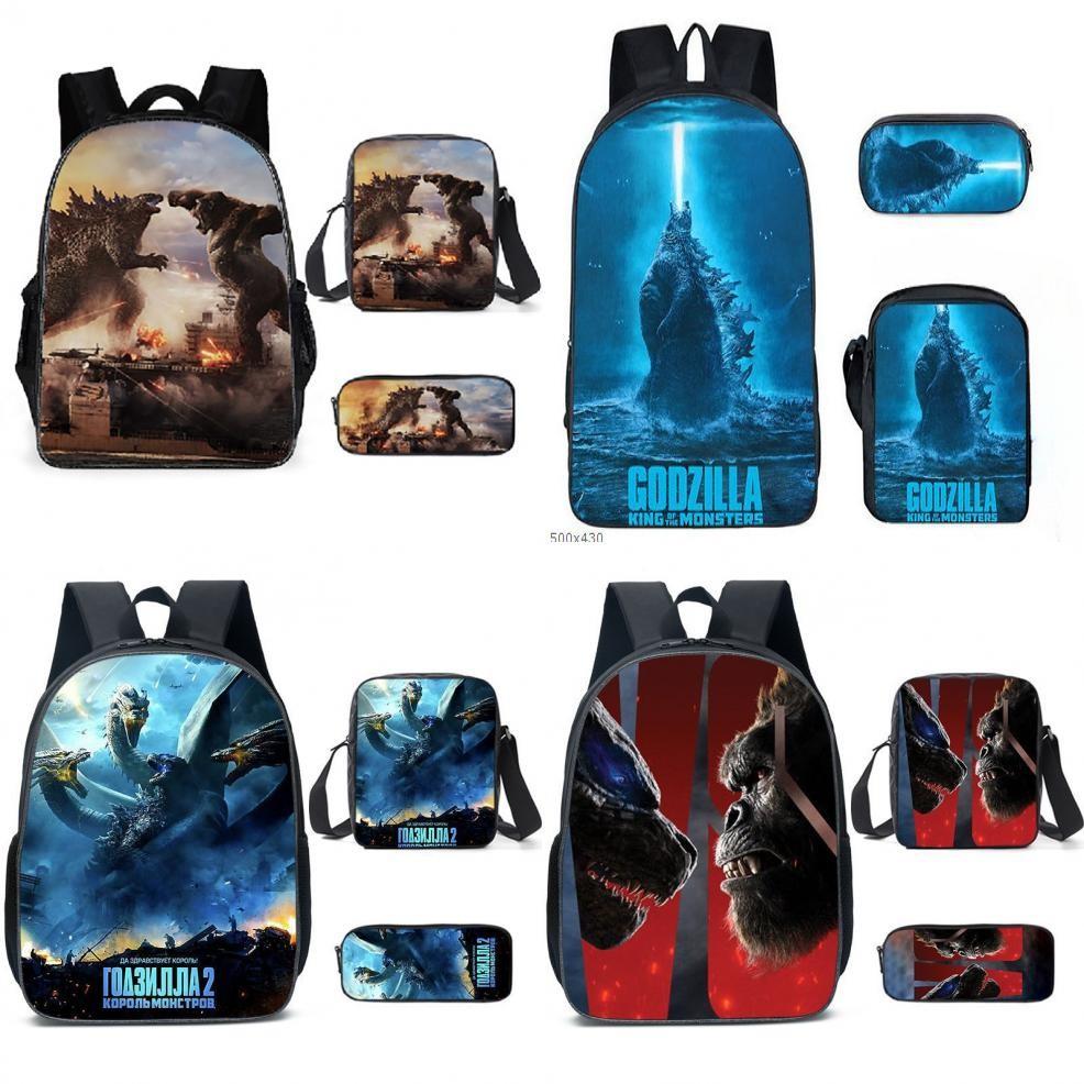 Shoulder Anime Cartoon Bag Pencil Case Kids School Pack For Daily Use