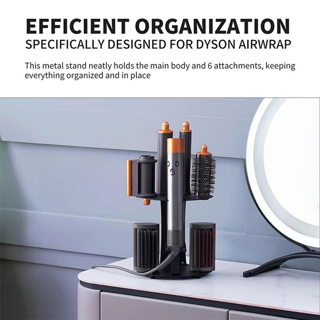 Curling Iron Holder Hair Styling Tools Rack Space Saving Wall Curling Iron Organizer for Dormitory Apartment Bedroom Salon