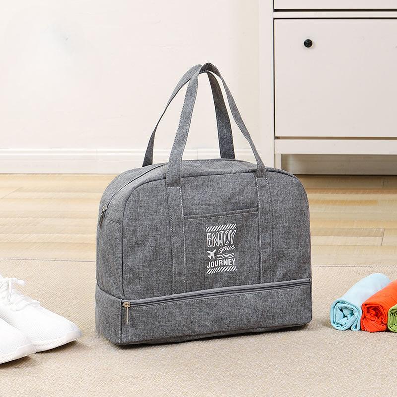 Women's Large Capacity Travel Bag Fitness Yoga Handbag Wet and Dry Wide Shoulder Strap Outdoor Tote Bag