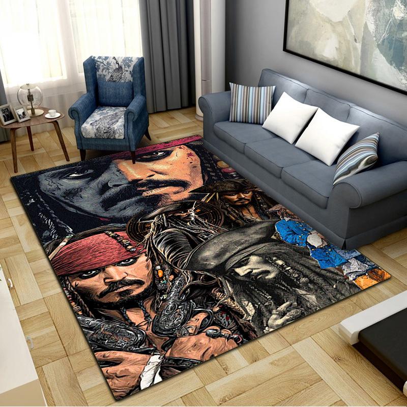 Captain Jack Carpet Rug for Living Room Bedroom Home Sofa Decoration,Kids play Non-slip Floor Mat