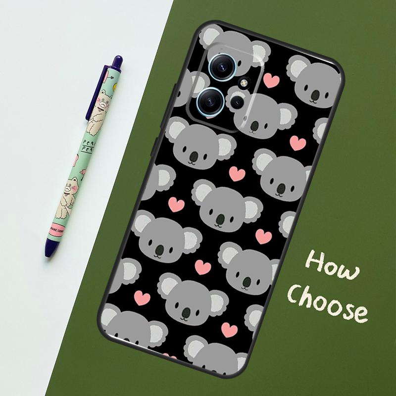 Cute Australia Koala Art Case For Xiaomi Redmi Note 11 12 10 Pro 8 9 Note 12S 11S 9S 10S Redmi 12C 9C 10C 12 Cover