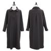Shiz Madam Modern Big Button Collar Fleece Dress N2706