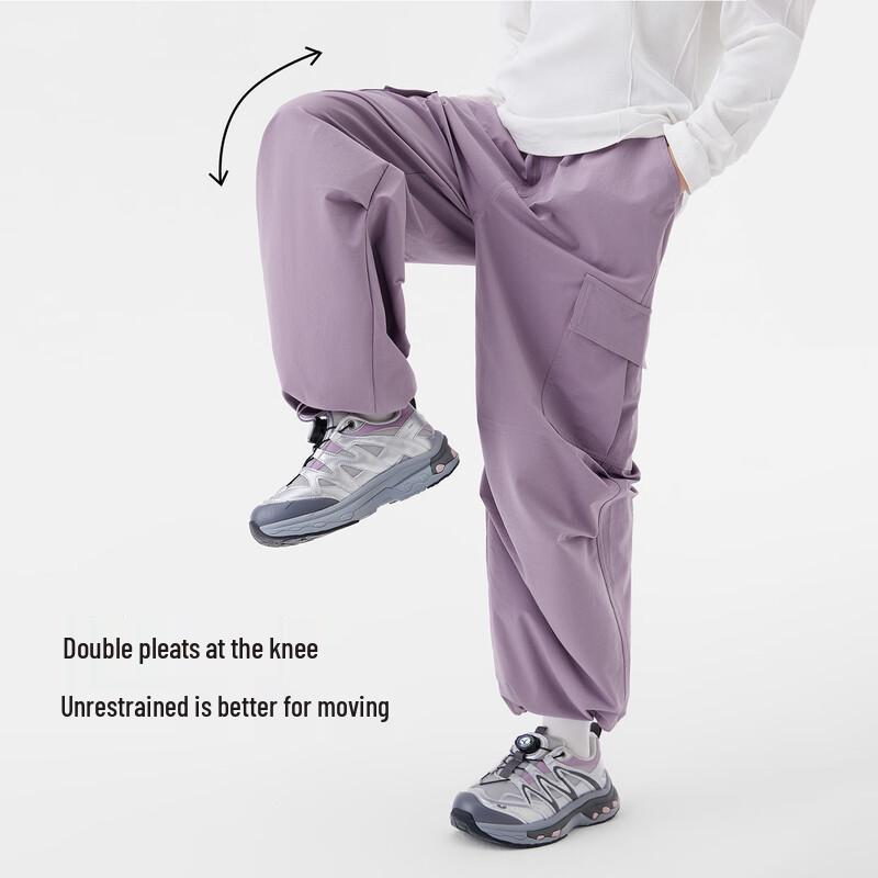 ZUOXI Girls' 2025/2026 Collection Outdoor Cargo Parachute Pants