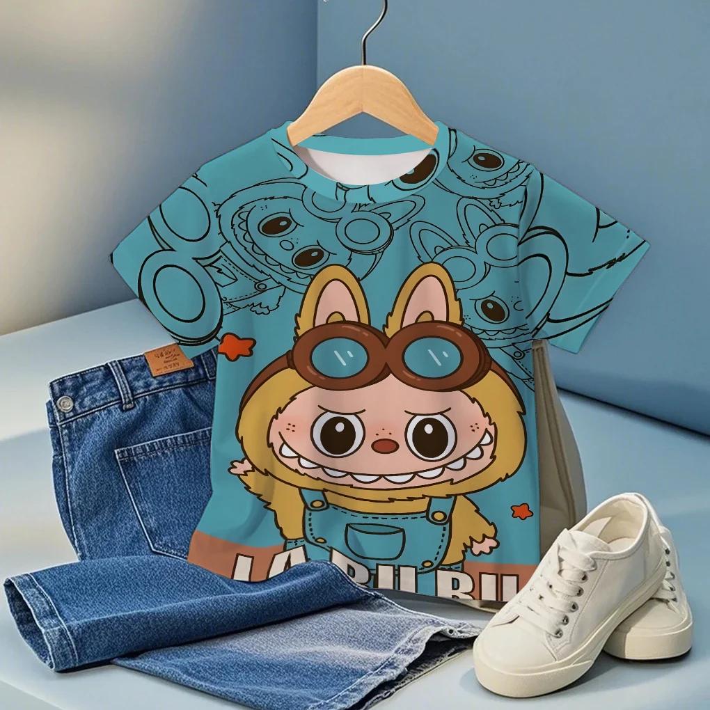 Cute Boys Girls Clothes Cartoon Character Graphic Print Child T Shirts Cool Comfortable Fashion Tops Birthday Party Gifts
