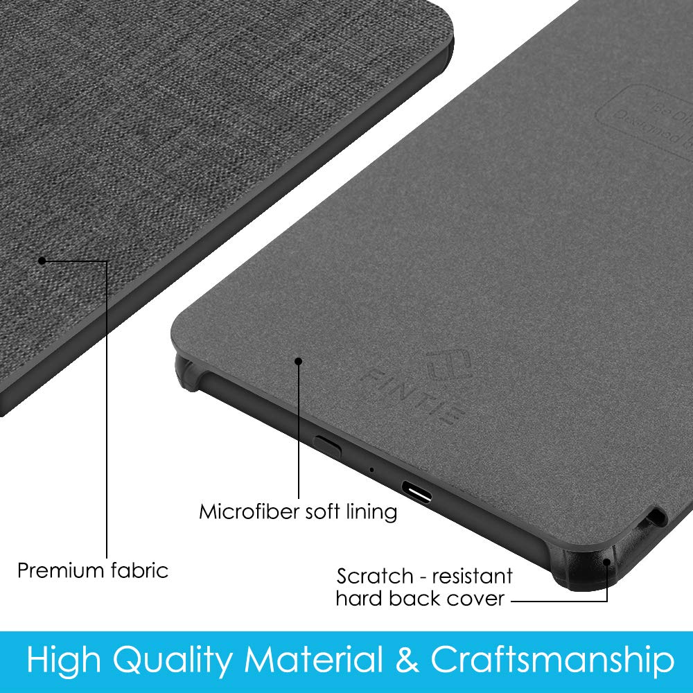 Fintie Case for Kindle Paperwhite Protective Cover with Auto Function (10th Generation, 2018) - Lightweight, Thin, Sleep/Wake (Denim Charcoal)