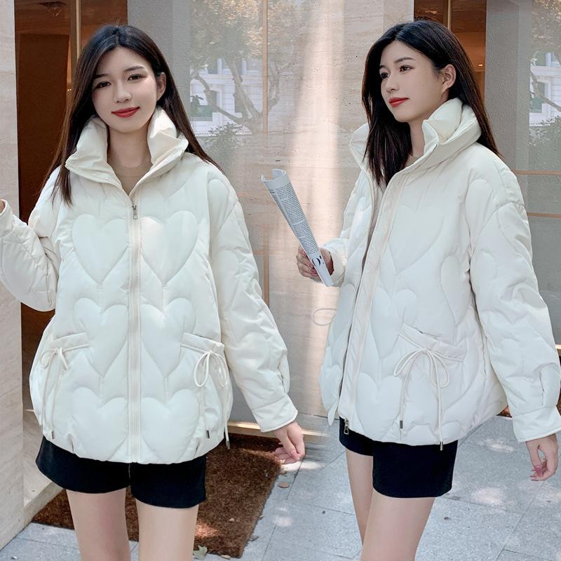 Cangzhou new winter large size cotton-padded clothes women's medium and long cotton-padded clothes loose cotton-padded jackets thickened bread clothes